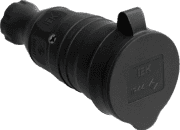 Розетка IEK с защитной крышкой переносная IP44 РБп13-1-0м PKR21-016-2-K02 от 07.05.2020 18:42:51