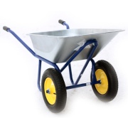 Тачка строительная KORONA 2колеса 100л/200кг 3.25*8/25,4 синяя рама