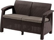 Диван пластиковый Corfu love seat (коричневый) 17197359РКР 17197359РКР купить по цене 17 860 р