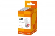 Лампа светодиодная ECO G45 5Вт шар 3000К тепл. бел. E27 450лм 230-240В IEK LLE-G45-5-230-30-E27 купить по цене 76 р