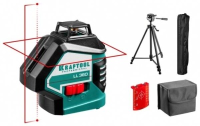 Лазерный нивелир KRAFTOOL LL360-3 34645-3 купить по цене 15 000 р