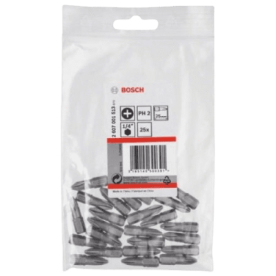 Набор бит Bosch 25 шт 25мм Ph2 XH 2607001513 купить по цене 1 965 р