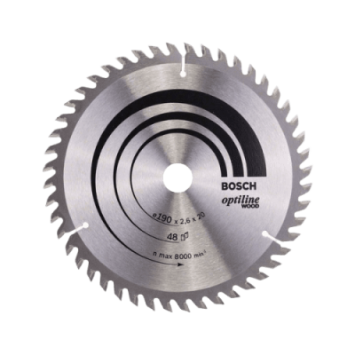 Диск пильный Bosch 190х48х20/16мм Optiline Wood 2608640614 купить по цене 3 230 р