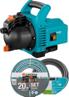 Насос поверхностный GARDENA 3000/4 Classic + к-т шлангов 01717-20.000.00 купить по цене 8 685 р