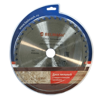Диск пильный БЕЛМАШ 250х2,6/1,8х32мм 40Т RD049A купить по цене 878 р